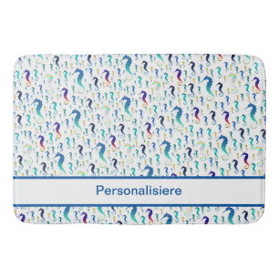 Tapis De Bain mer, animal, poisson, hippocampe, couleur, coloré,