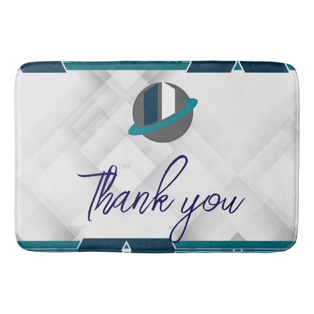Tapis De Bain Merci & Logo blanc (Devant)