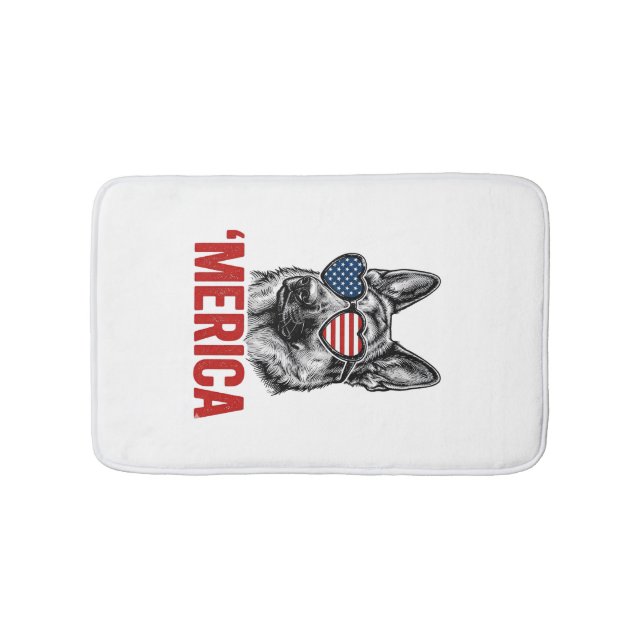 Tapis De Bain Merica Chemise de conception de lunettes de soleil (Devant)
