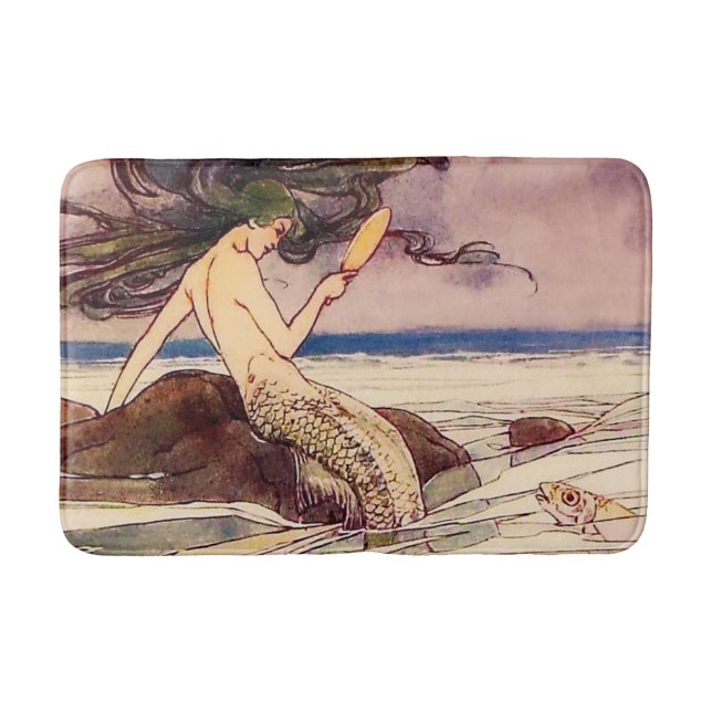 Tapis De Bain “Mermaid” Fairy Art by Alice B Woodward (Devant)