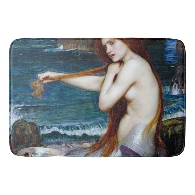 Tapis De Bain Mermaid, John William Waterhouse (Devant)