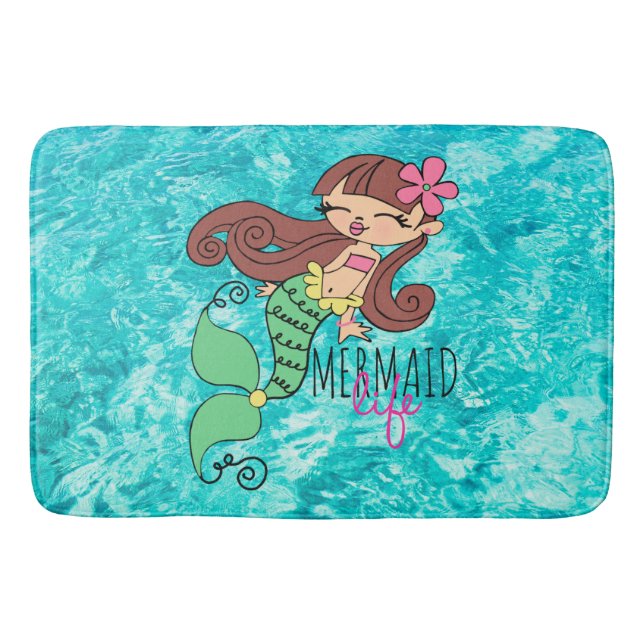 Tapis de bain Mermaid Life (Devant)