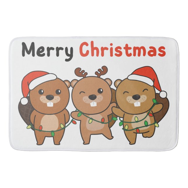 Tapis De Bain Merry Christmas (Devant)