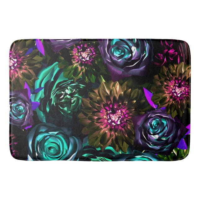 Tapis De Bain Merveilleux Glamour Fleuriste Fleurs Gras (Devant)