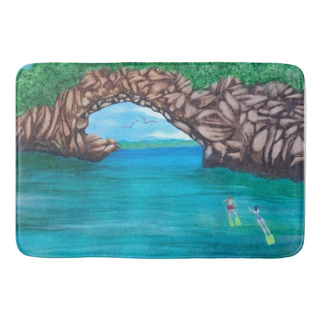 Tapis De Bain Merveilleux Monde du Snorkeling  (Devant)