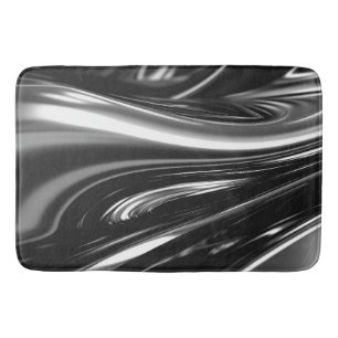 Tapis De Bain Métal argenté fluide