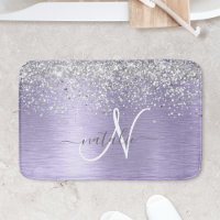 Métal brossé violet Parties scintillant d'argent N