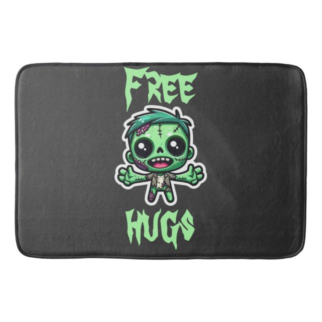 Tapis De Bain Mignonne, drôle de zombie (Devant)