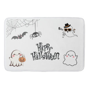 Tapis De Bain Mignonne et Éffrayante Halloween Mat de bain
