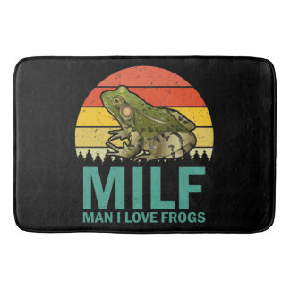 Tapis De Bain MILF Man I Love Frogs Bath Mat