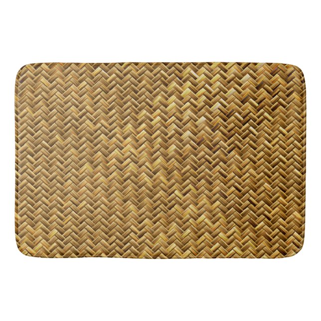 Tapis De Bain Milieu Baskeweave naturel Brown (Devant)