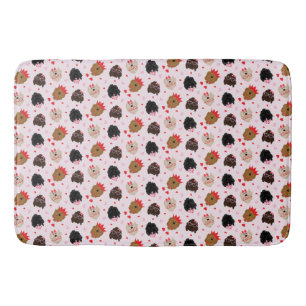 Tapis De Bain Mini Goldendoodle Chiens Valentines Day