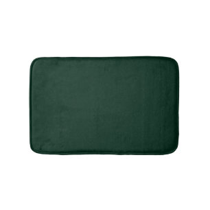Tapis De Bain Mini pin foncé vert uni élégant