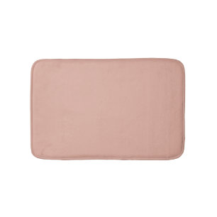 Tapis De Bain Mini rose poussiéreux solide élégant moderne chic