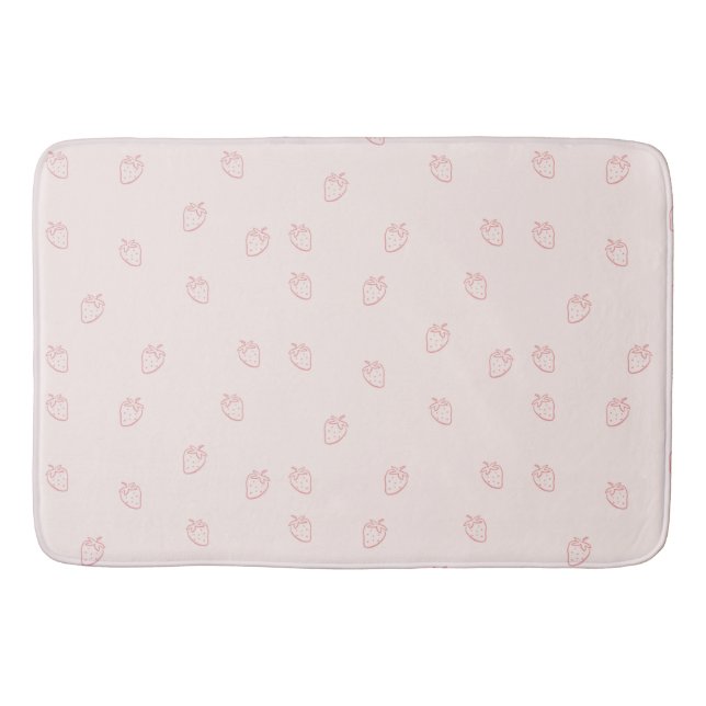 Tapis De Bain Minimalisme de la Fraise (Devant)