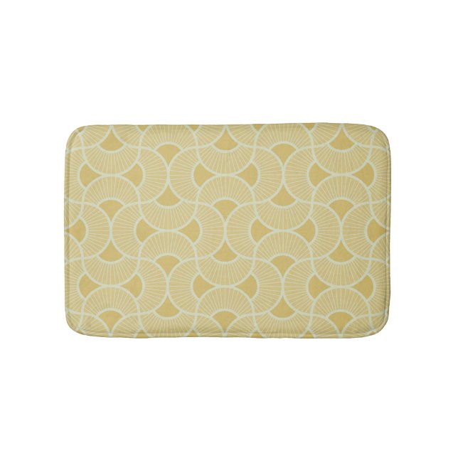 Tapis De Bain Minimalist Ogee Rising Sun Fans Calm Neutral (Devant)