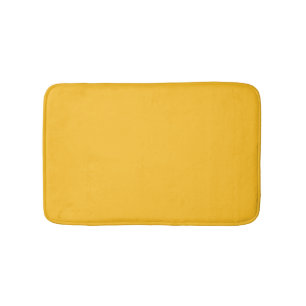 Tapis De Bain Minimaliste jaune or uni moderne chic moderne