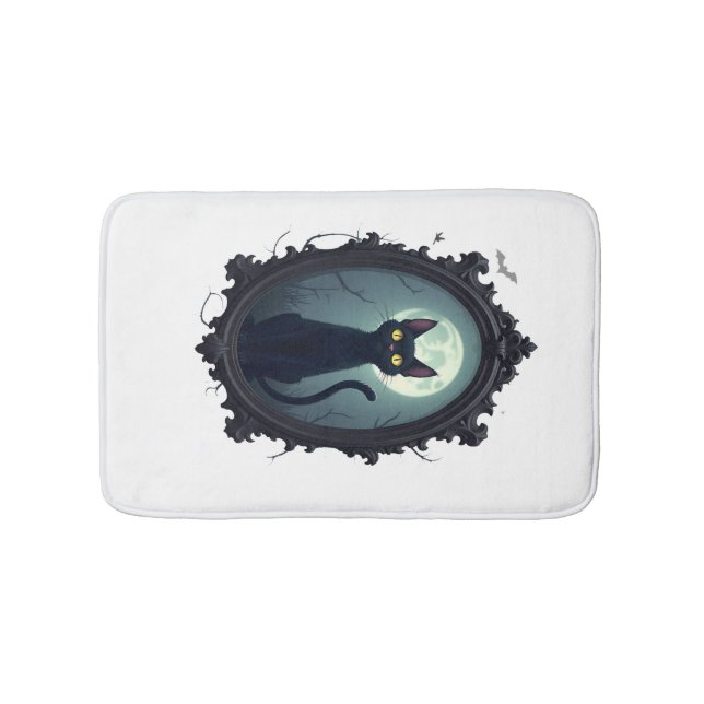 Tapis De Bain Miroir de chat hanté (Devant)
