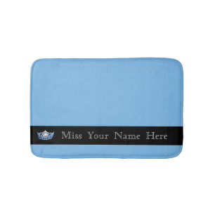 Tapis De Bain Miss America Blue Crown Bath Mat