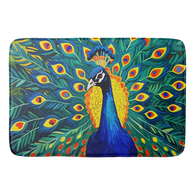 Tapis De Bain Mod Paon (Devant)