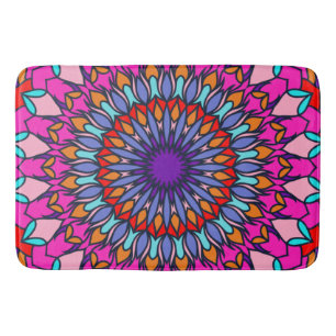 Tapis De Bain Mode été motif Colorful Vintage tendance