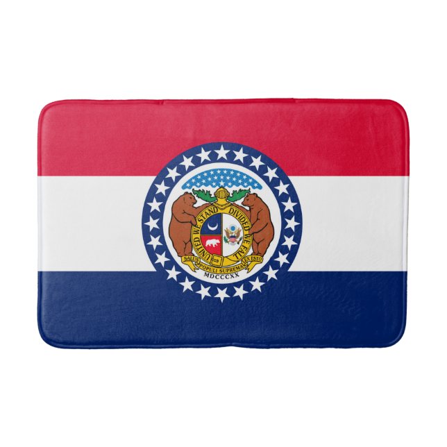 Tapis De Bain Modèle de drapeau d'État du Missouri (Devant)