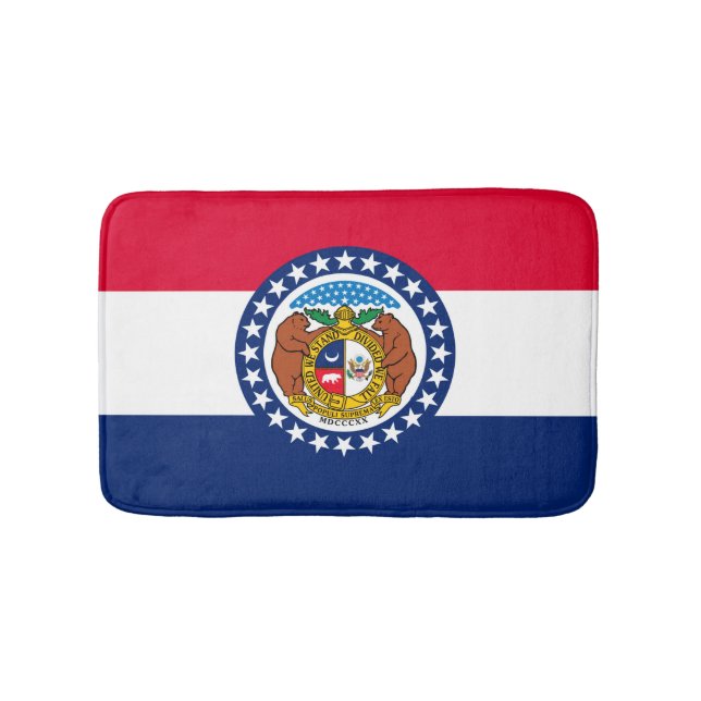 Tapis De Bain Modèle de drapeau d'État du Missouri (Devant)
