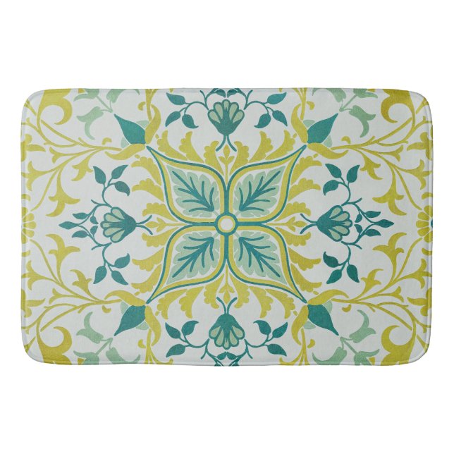 Tapis De Bain Modèle de plafond vert citron sans couture de Will (Devant)