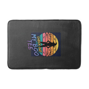 Tapis De Bain Modèle de T-shirt Halloween Check Out My Boo_1