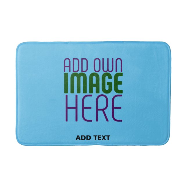 TAPIS DE BAIN MODÈLE DE TEXTE D'IMAGE BLEU SKY SWAG MODERNE MODI (Devant)