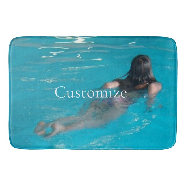 Tapis De Bain Modèle féminin natation Thunder_Cove (Devant)