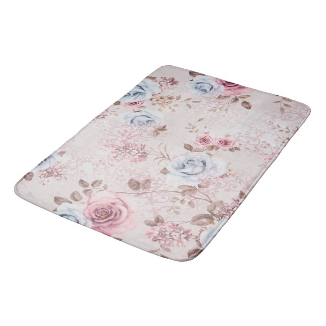 Tapis De Bain Modèle floral (Angle)