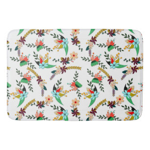 Tapis De Bain Modèle floral clair simple