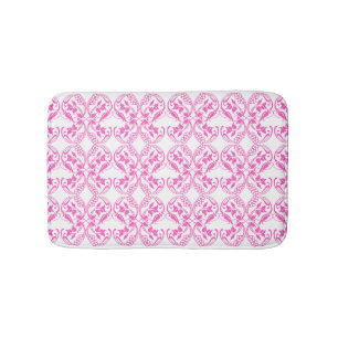 Tapis De Bain Modèle floral de rose baroque de style