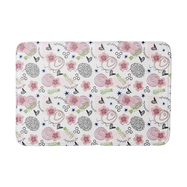 Tapis De Bain Modèle floral mou (Devant)