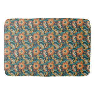 Tapis De Bain Modèle floral rétro