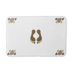 Tapis De Bain Modèle Paw et Empreinte de bain