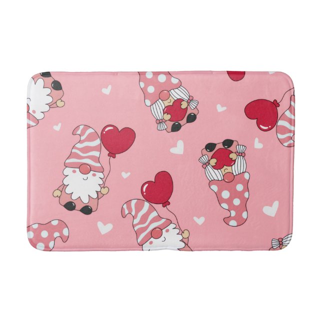 Tapis De Bain Modern Minimal Red Heart Valentine’s Day Present (Devant)