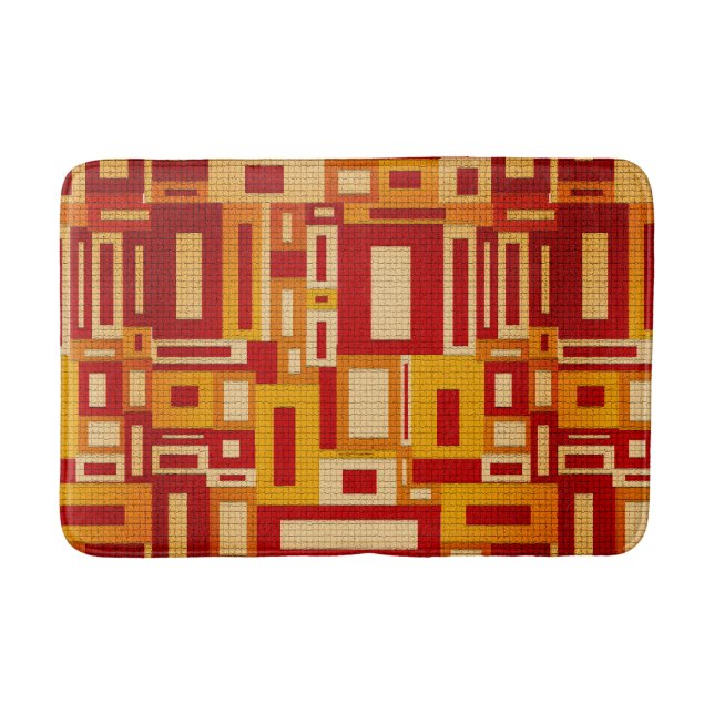 Tapis de bain moderne de Geometrics de la rétro (Devant)