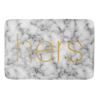 Tapis De Bain Moderne et élégant motif marbre à elle