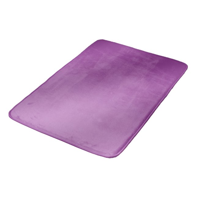 Tapis De Bain Moderne Simple Solide dégradé violet motif vague (Angle)
