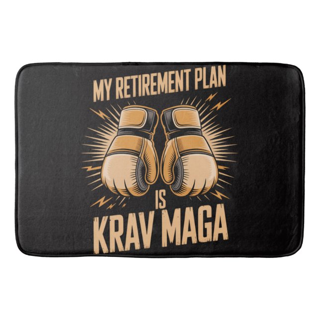Tapis De Bain Mon plan de retraite est Krav Maga (Devant)