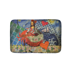 Tapis De Bain Mona Lisa Fun Zodiac Whimsical