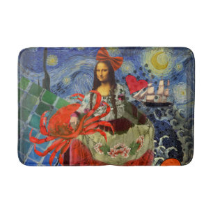 Tapis De Bain Mona Lisa Fun Zodiac Whimsical