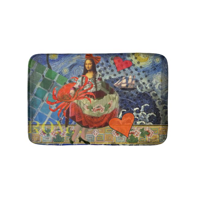 Tapis De Bain Mona Lisa Fun Zodiaque Fantaisiste  (Devant)