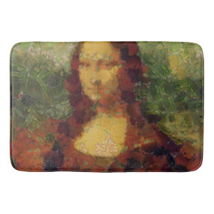 Tapis De Bain Mona Lisa Lettuce Art fine Cuillère végétale