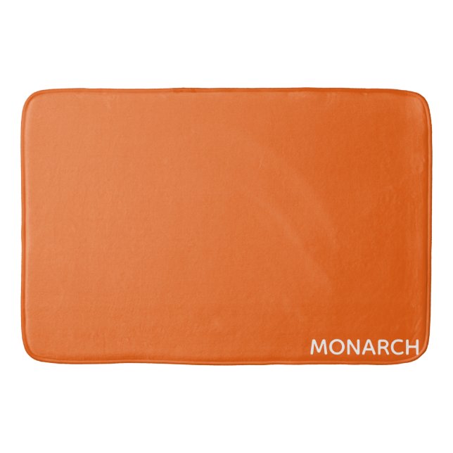 Tapis De Bain Monarch butterfly orange color name (Devant)