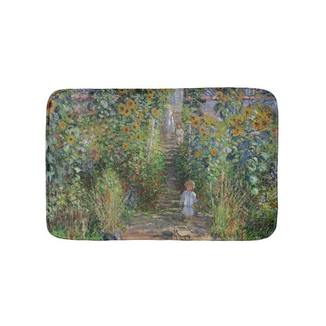 Tapis De Bain Monet Garden Vetheuil Impressionim Peinture (Devant)