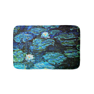 Tapis De Bain Monet - Nappes d'eau, Bleu