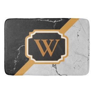 Tapis De Bain Monogramme de marbre